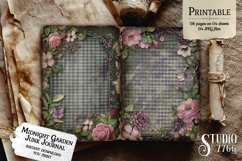 Midnight Garden Junk Journal Pages