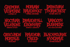 MIDNIGHT LEGACY Black Metal Font Product Image 5
