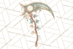 Art Nouveau Halloween Png, Spooky Halloween Clipart Product Image 2