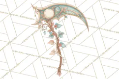 Art Nouveau Halloween Png, Spooky Halloween Clipart Product Image 2