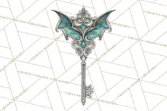 Art Nouveau Halloween Png, Spooky Halloween Clipart Product Image 4