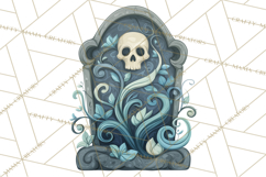 Art Nouveau Halloween Png, Spooky Halloween Clipart Product Image 5