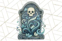 Art Nouveau Halloween Png, Spooky Halloween Clipart Product Image 5