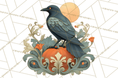 Art Nouveau Halloween Png, Spooky Halloween Clipart Product Image 3