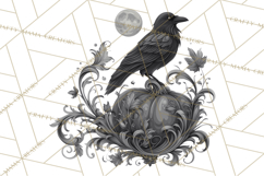 Art Nouveau Halloween Png, Spooky Halloween Clipart Product Image 5