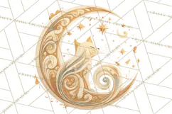 Art Nouveau Halloween Png, Spooky Halloween Clipart Product Image 4