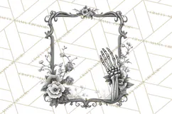 Art Nouveau Halloween Png, Spooky Halloween Clipart Product Image 2