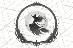 Art Nouveau Halloween Png, Spooky Halloween Clipart Product Image 3