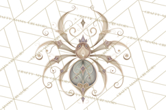 Art Nouveau Halloween Png, Spooky Halloween Clipart Product Image 2