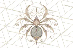 Art Nouveau Halloween Png, Spooky Halloween Clipart Product Image 2