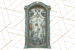 Art Nouveau Halloween Png, Spooky Halloween Clipart Product Image 5