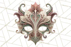 Art Nouveau Halloween Png, Spooky Halloween Clipart Product Image 3