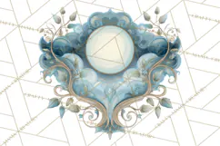 Art Nouveau Halloween Png, Spooky Halloween Clipart Product Image 2