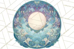 Art Nouveau Halloween Png, Spooky Halloween Clipart Product Image 3