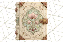 Art Nouveau Halloween Png, Spooky Halloween Clipart Product Image 2