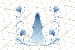 Art Nouveau Halloween Png, Spooky Halloween Clipart Product Image 5