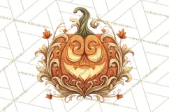 Art Nouveau Halloween Png, Spooky Halloween Clipart Product Image 4