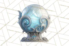 Art Nouveau Halloween Png, Spooky Halloween Clipart Product Image 5