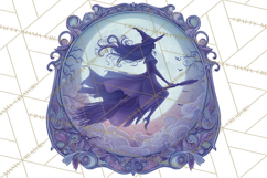 Art Nouveau Halloween Png, Spooky Halloween Clipart Product Image 5