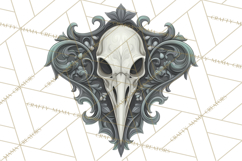 Art Nouveau Halloween Png, Spooky Halloween Clipart Product Image 3