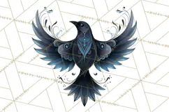 Art Nouveau Halloween Png, Spooky Halloween Clipart Product Image 5