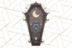 Art Nouveau Halloween Png, Spooky Halloween Clipart Product Image 3