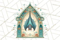 Art Nouveau Halloween Png, Spooky Halloween Clipart Product Image 4
