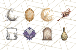 Art Nouveau Halloween Png, Spooky Halloween Clipart Product Image 5