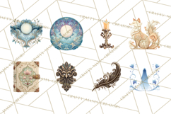 Art Nouveau Halloween Png, Spooky Halloween Clipart Product Image 7