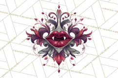 Art Nouveau Halloween Png, Spooky Halloween Clipart Product Image 3