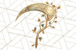 Art Nouveau Halloween Png, Spooky Halloween Clipart Product Image 4