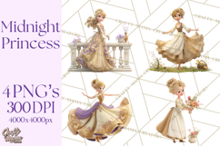 Midnight Princess Fairy Tale Royal Ball PNG Clipart Product Image 1