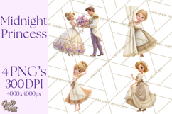Midnight Princess Fairy Tale Royal Ball PNG Clipart Product Image 1