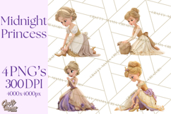 Midnight Princess Fairy Tale Royal Ball PNG Clipart Product Image 1