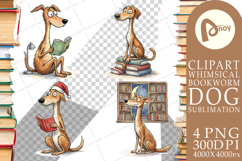 Midnight Reading Dog Sublimation Product Image 1