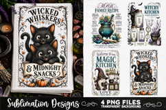 Magic Witchy Kitchen Towels PNG Sublimation Designs 4 Files Product Image 3