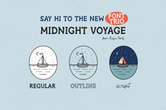 Midnight Voyage Nature Inspired Adventure Font Trio Product Image 2