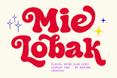 Mie Lobak Playful Retro Slab Serif Display Font Product Image 1