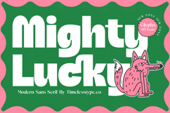 Mighty Lucky - Modern Sans Serif Product Image 1