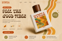 Mignova | Psychedelic Wavy Groovy Retro Font Product Image 4