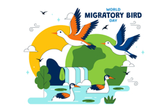 10 World Migratory Bird Day Illustration Product Image 4