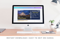 Milan Ticket Boarding Pass Template Product Image 7