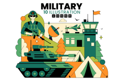10 Military Army Forces Illustration Product Image 1