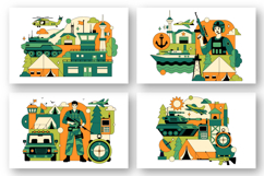 10 Military Army Forces Illustration Product Image 3
