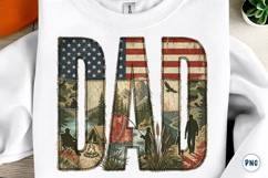 Military dad 4th of july Png Product Image 2