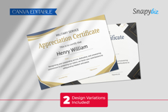 Military Service Appreciation Certificate Custom Templates Product Image 9