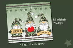 US military veteran skinny tumbler sublimation design
