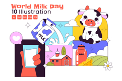 10 World Milk Day Illustration Product Image 1