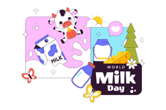 10 World Milk Day Illustration Product Image 4