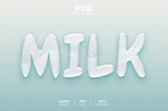 Milk 3D editable text effect Product Image 1